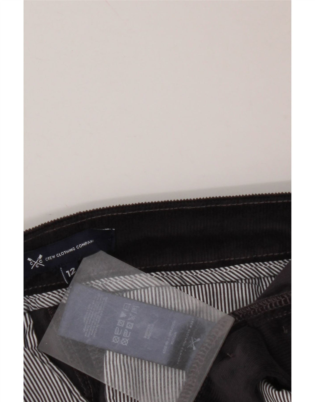 CREW CLOTHING Spodnie damskie sztruksowe UK 12 Medium W30 L28 Granatowe