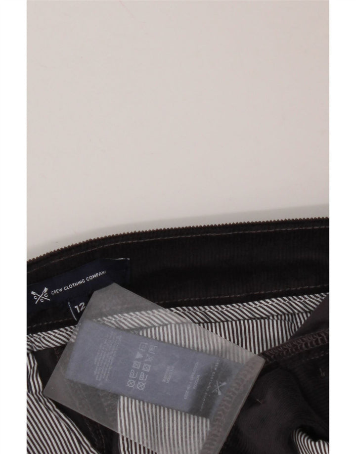 CREW CLOTHING Spodnie damskie sztruksowe UK 12 Medium W30 L28 Granatowe