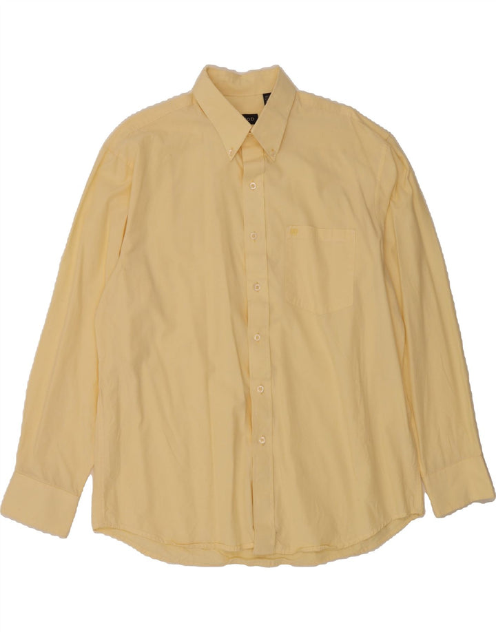 IZOD Mens Shirt Large Yellow Cotton Vintage Izod and Second-Hand Izod from Messina Hembry 