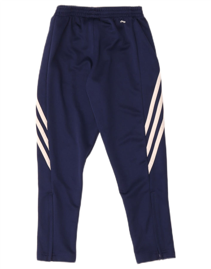 Spodnie dresowe Adidas chłopięce Climalite 7-8 lat, małe, granatowe
