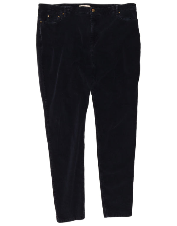 Spodnie damskie Hobbs Skinny Velvet Casual UK 20 2XL W38 L28 Granatowe