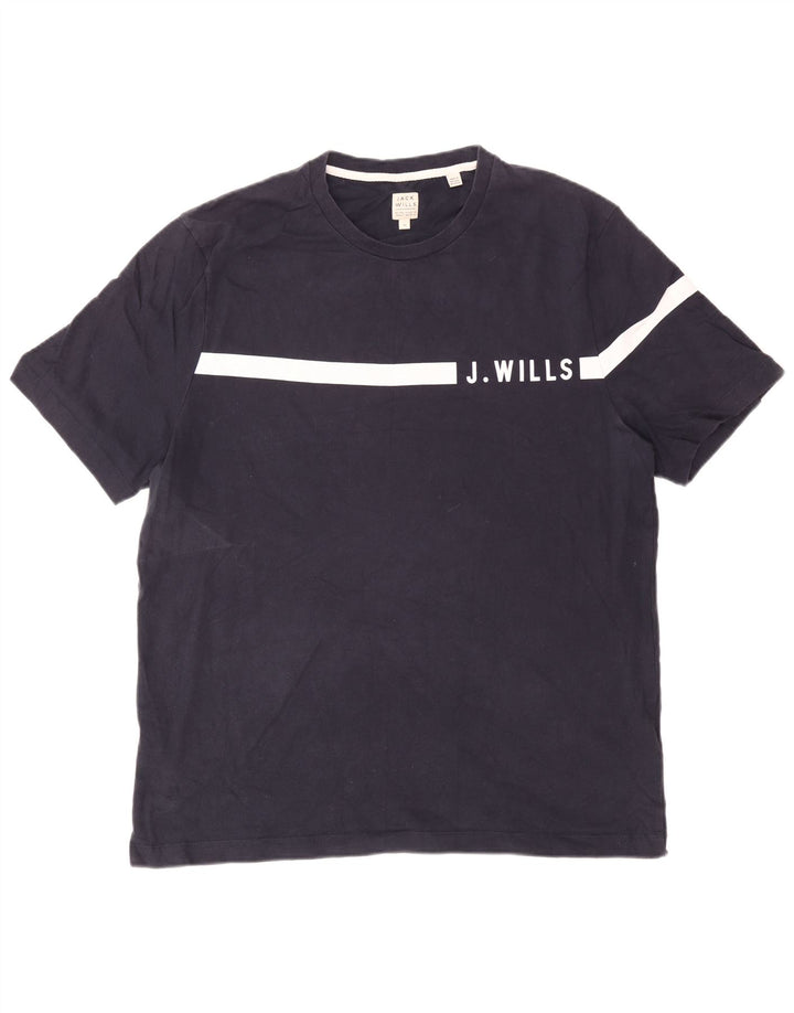 T-shirt męski Jack Wills Top XL, granatowy, bawełniany