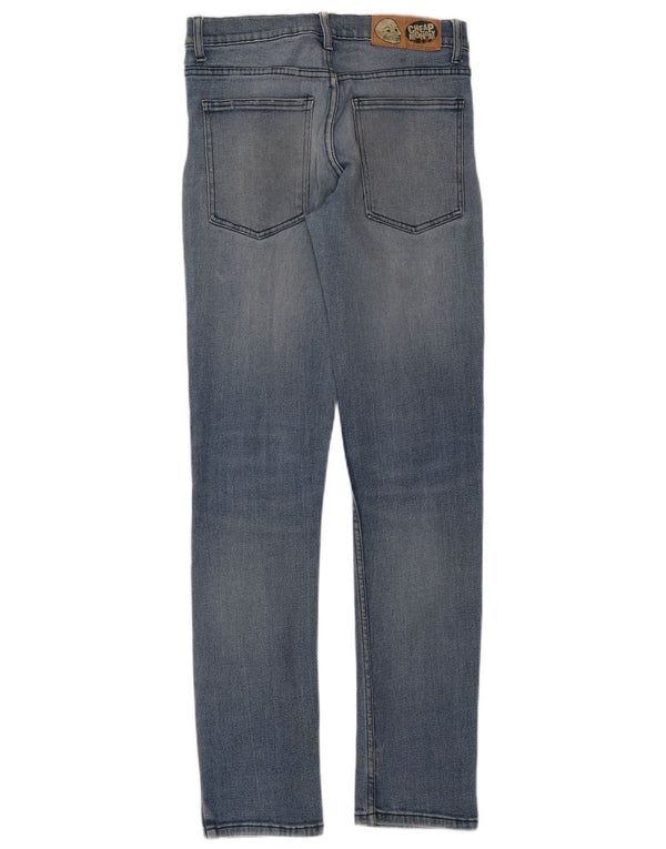 TANIE PONIEDZIAŁEK Damskie obcisłe dżinsy W32 L34 Niebieskie bawełniane