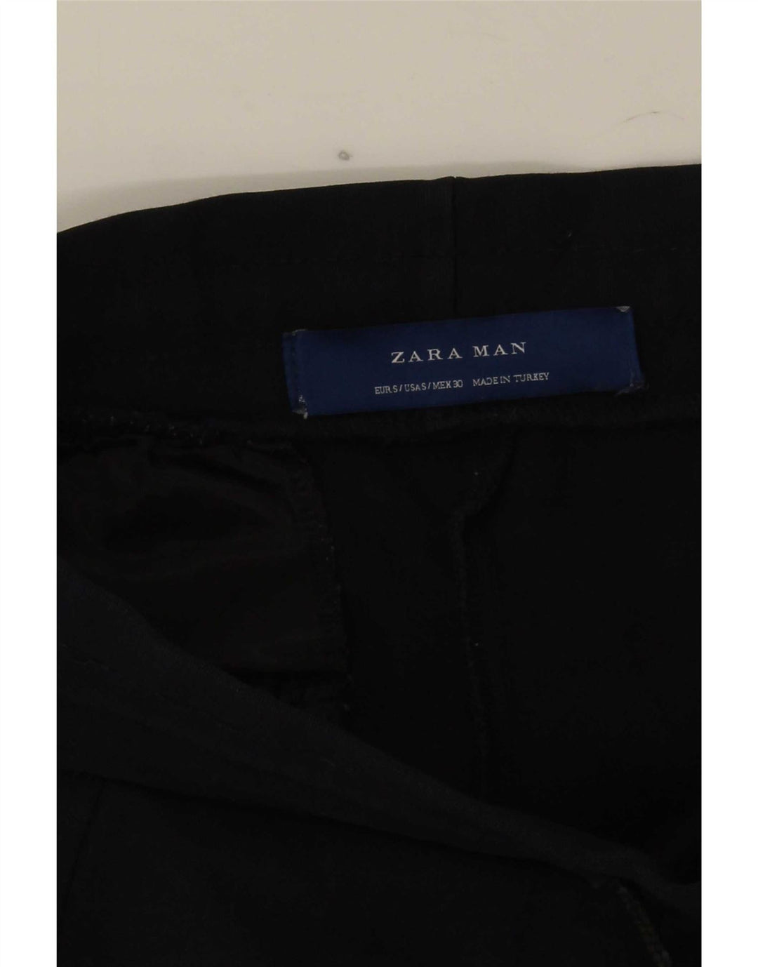 Męskie spodnie dresowe Zara Joggers Small, granatowe, z blokami kolorów