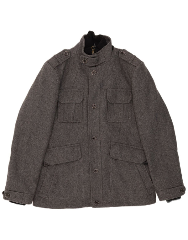Męska kurtka wojskowa Esprit UK 42 XL, szara wełna