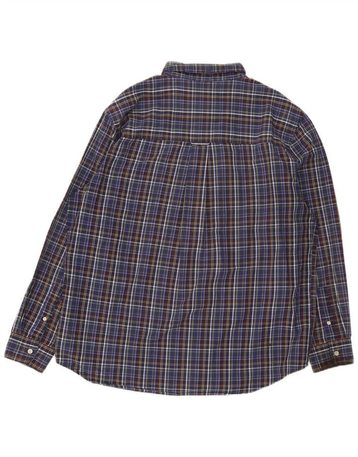 Koszula męska Chaps Easy Care XL w niebieską kratkę, bawełniana