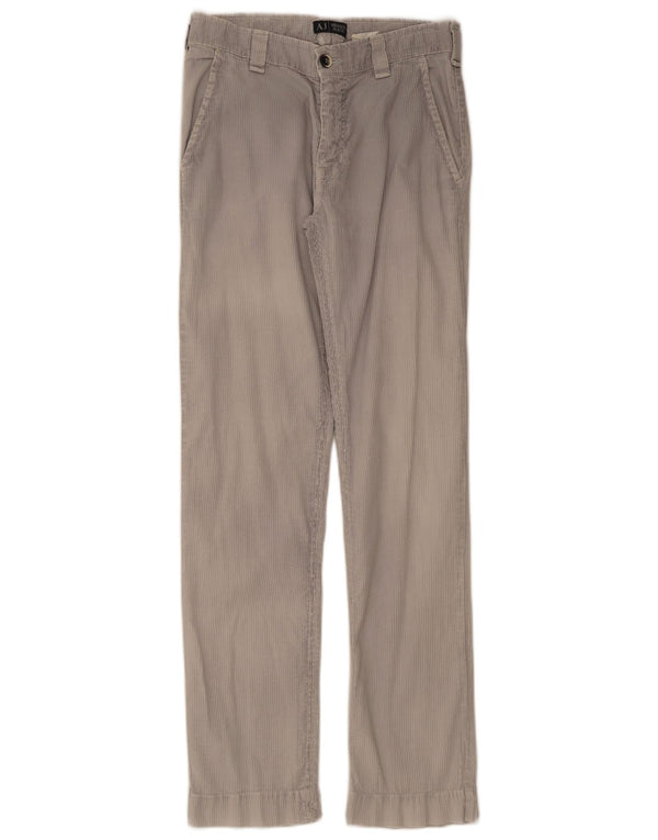 Męskie proste spodnie chino Armani EU 46 Small W30 L32 szare