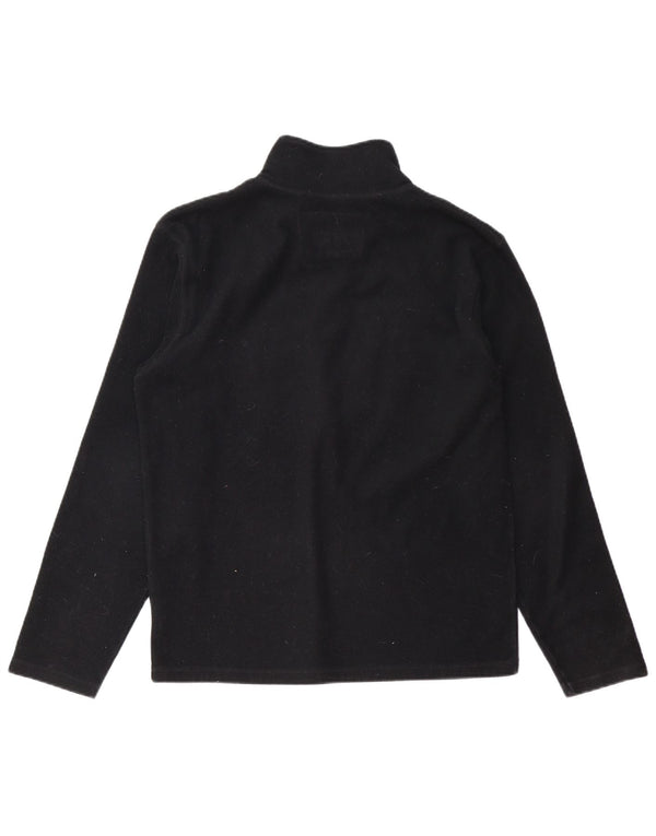 BILLABONG Męski, graficzny sweter polarowy z zamkiem błyskawicznym, mały, czarny poliester