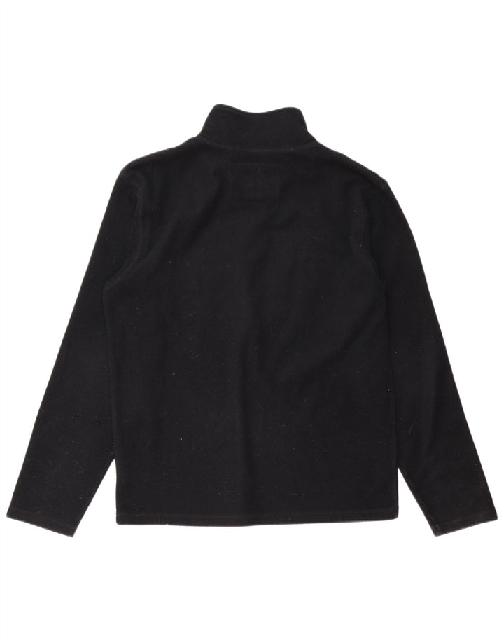 BILLABONG Męski, graficzny sweter polarowy z zamkiem błyskawicznym, mały, czarny poliester