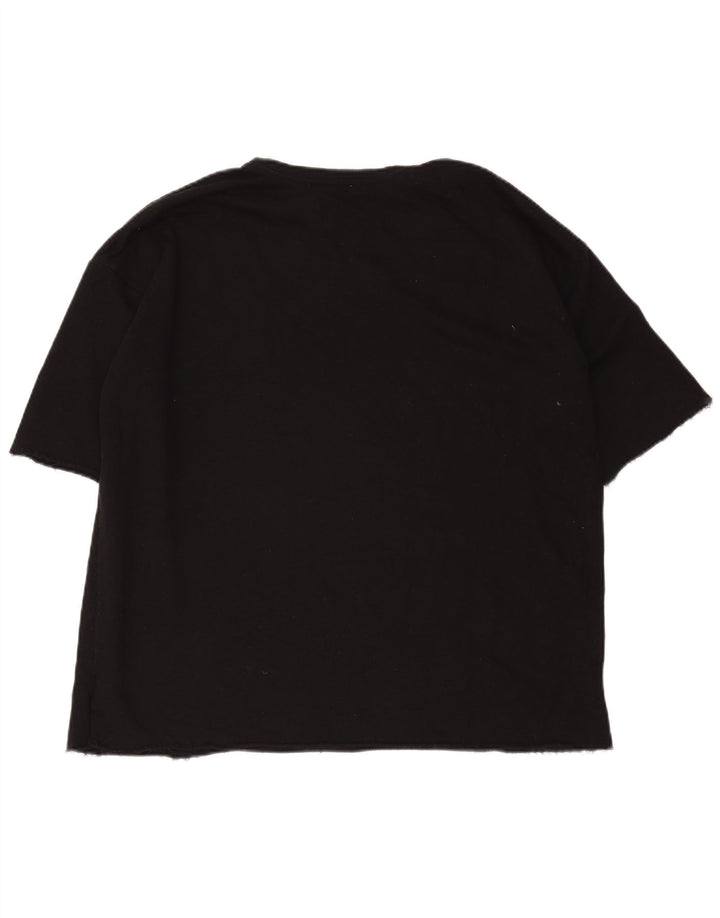 Damska koszulka Zara Trafaluc Oversize z grafiką Top UK 14 Medium Black