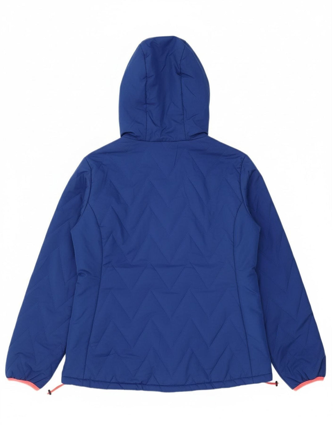 BRUGI Womens Hooded Padded Jacket UK 10 Small Blue Polyester
