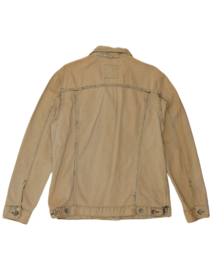 Damska kurtka jeansowa SUPERDRY UK 10 Small, beżowa, bawełniana