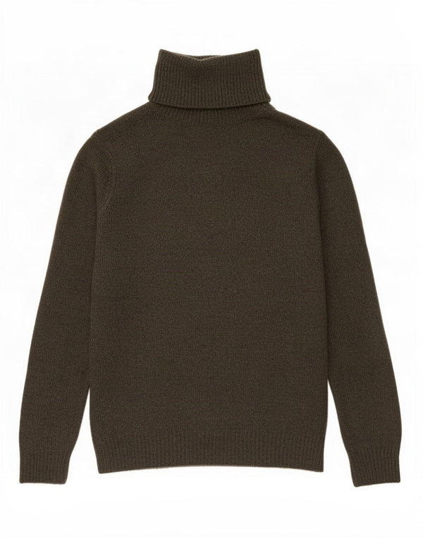 Sweter damski Massimo Dutti z wywijanym dekoltem UK 14, duży zielony