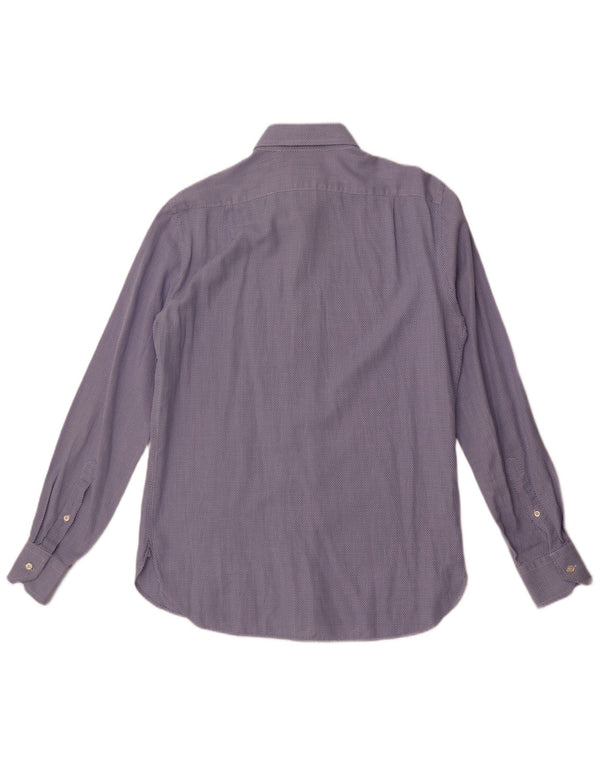 Koszula męska Boggi o dopasowanym kroju, rozmiar 40 15 3/4 Średnioniebieska, geometryczna bawełna