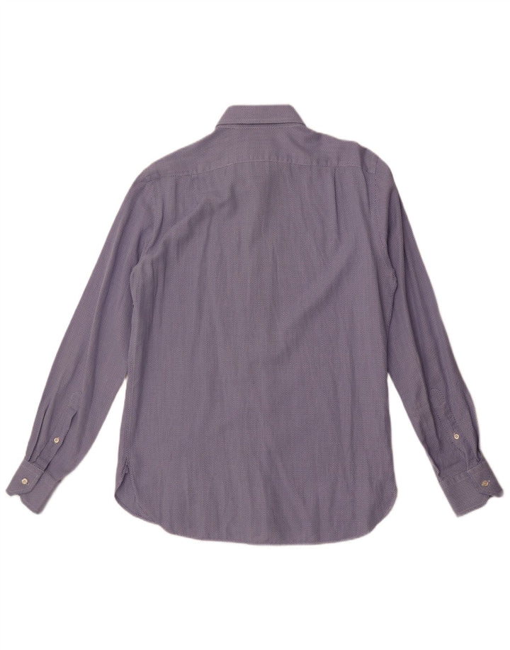 Koszula męska Boggi o dopasowanym kroju, rozmiar 40 15 3/4 Średnioniebieska, geometryczna bawełna