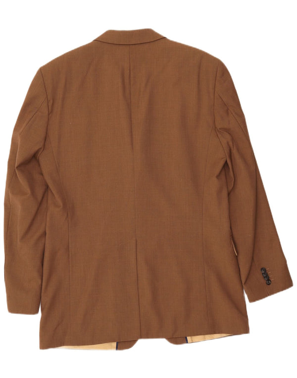 Męska marynarka zapinana na 3 guziki TOMMY HILFIGER UK 38 Średniobrązowa wełna