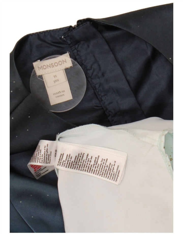 Sukienka Tutu dla dziewczynki MONSOON 10-11 lat, poliester w niebieskie cętki