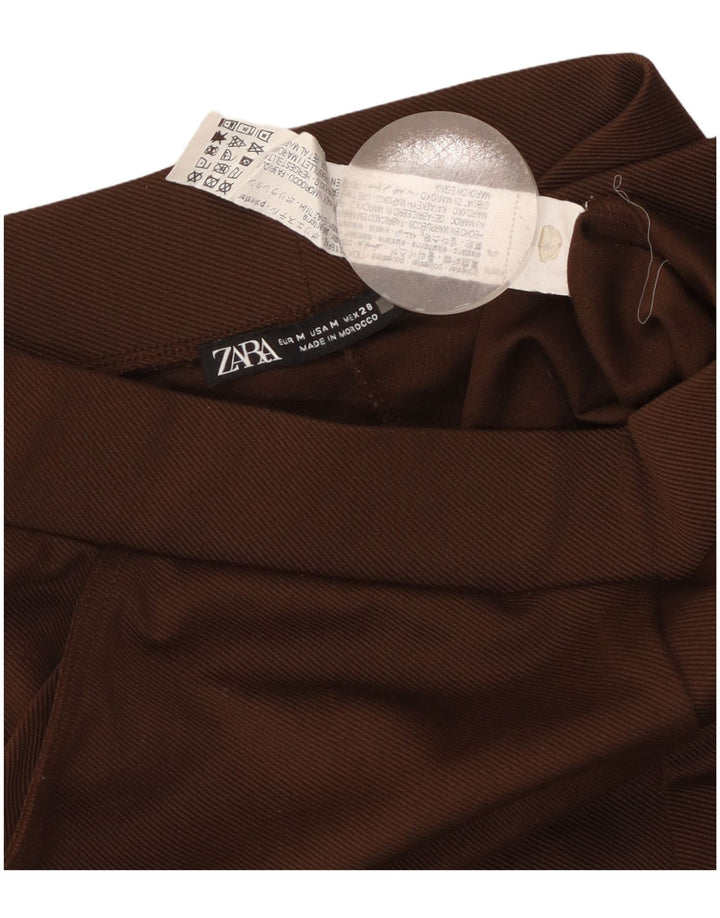 Damskie spodnie dresowe Zara Joggers UK 14 Średni brązowy poliester