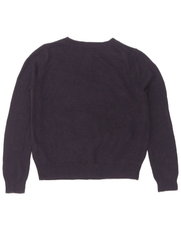 Marks & Spencer Damski sweter z dekoltem w łódkę UK 12 Średni granatowy Chri