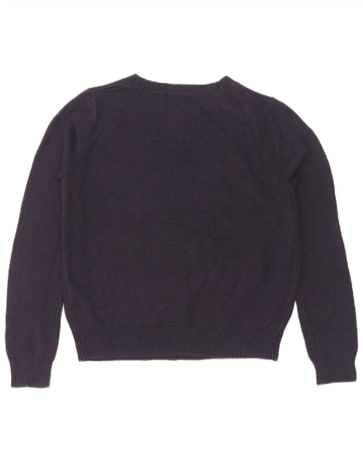Marks & Spencer Damski sweter z dekoltem w łódkę UK 12 Średni granatowy Chri