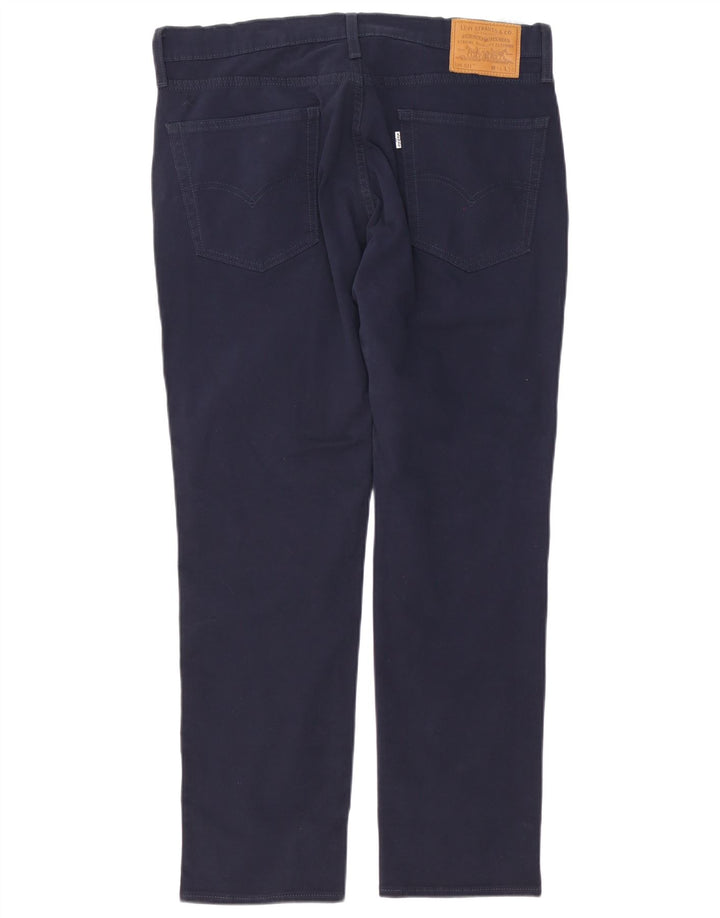 Męskie jeansy Levi's 511 Slim W36 L30 Granatowa bawełna