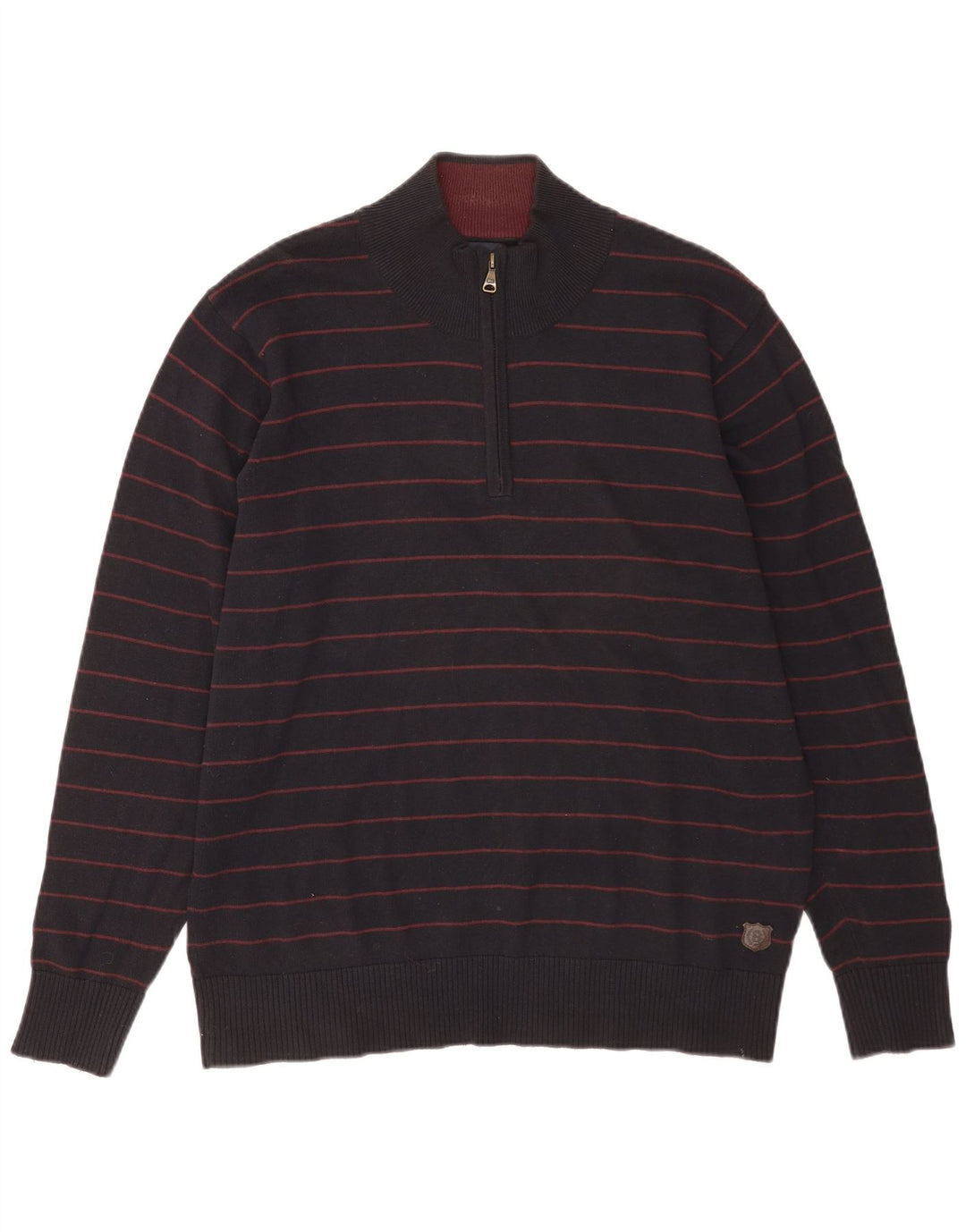 MARKS & SPENCER Męski sweter zapinany na zamek UK 41/43, duży, granatowy