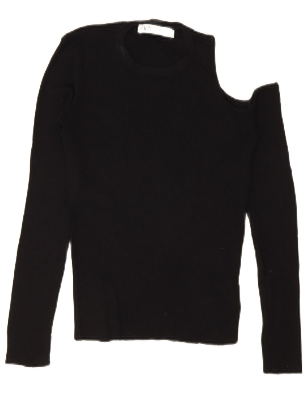 Damski top na jedno ramię Zara UK 12, średni czarny