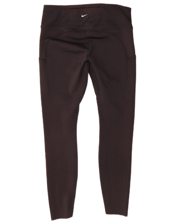 Damskie legginsy Nike Dri Fit UK 14, duże, czarne, poliestrowe