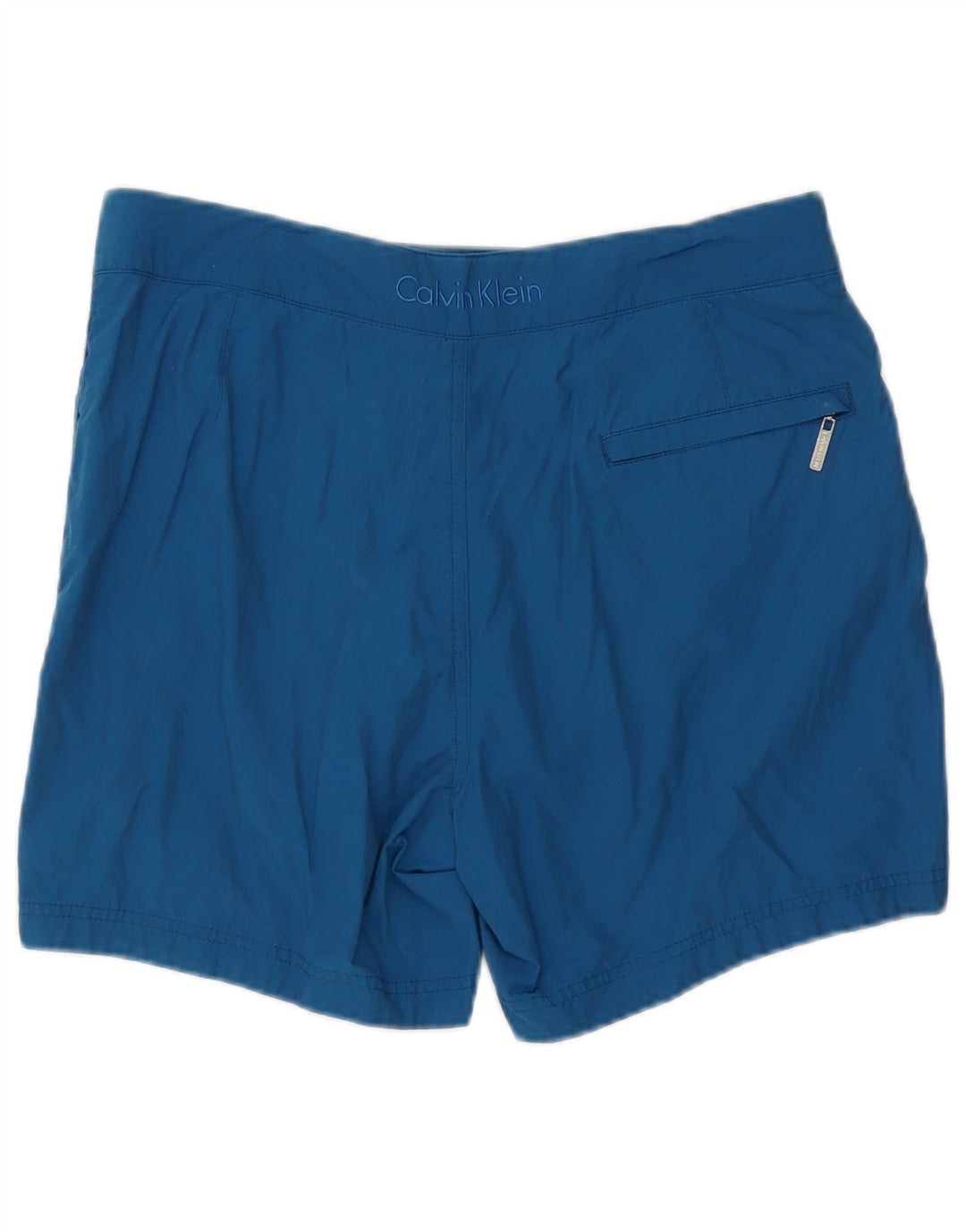Męskie spodenki kąpielowe Calvin Klein, średnioniebieskie, bawełniane