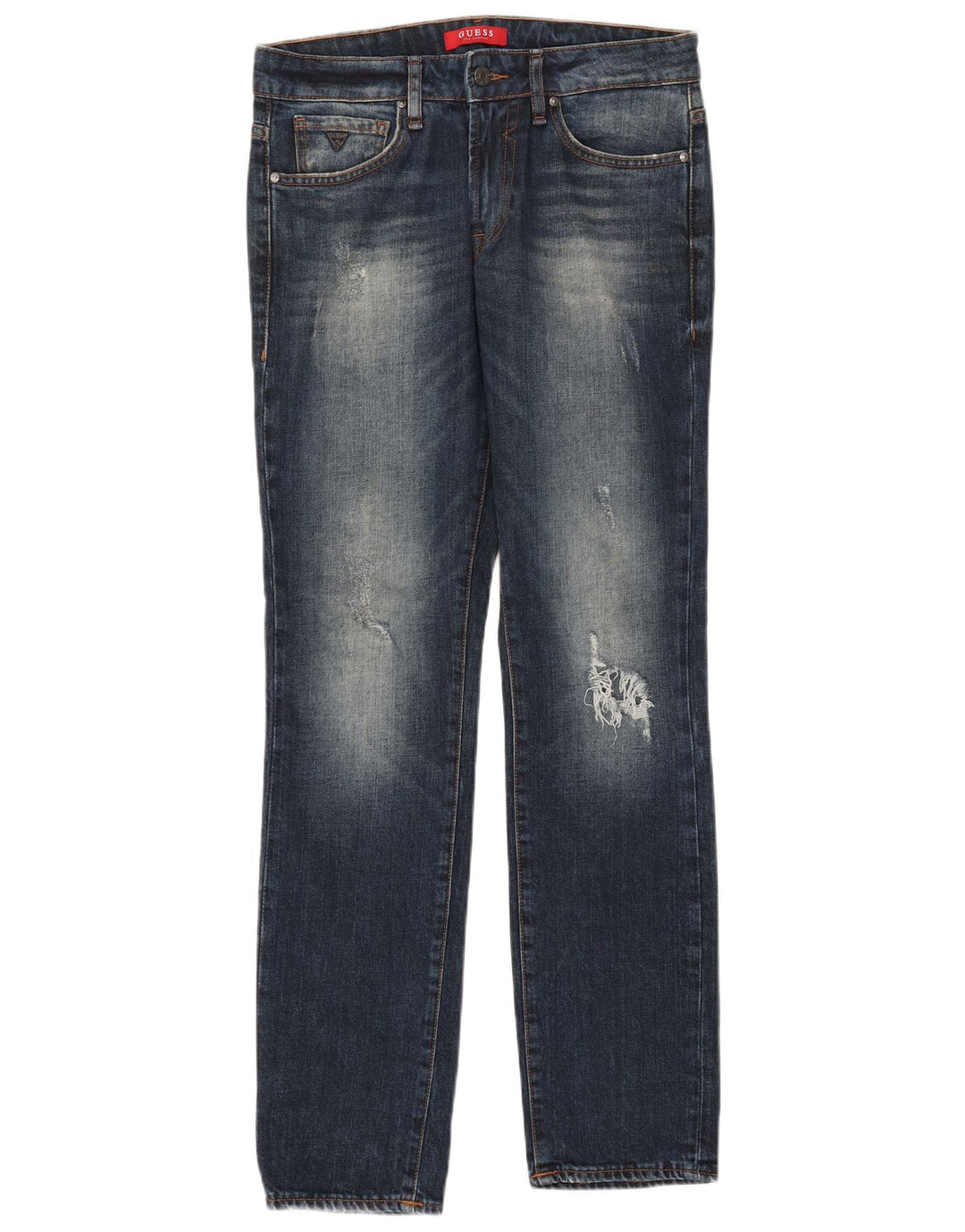 Damskie jeansy Guess w trudnej sytuacji W30 L32, niebieskie, bawełniane