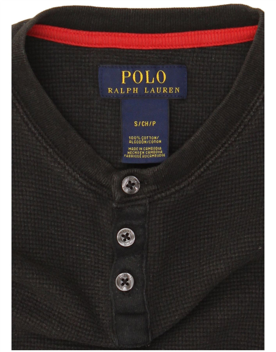 Koszulka męska Polo Ralph Lauren Top mała czarna bawełniana