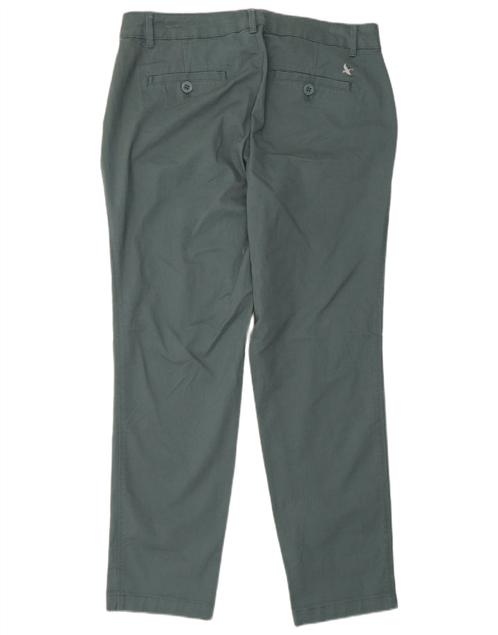 Damskie spodnie chino EDDIE BAUER US 6 Medium W32 L29 Zielona bawełna