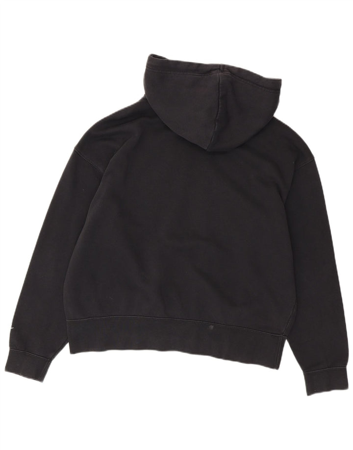 Męski sweter z kapturem NIKE z grafiką, średni czarny, bawełniany