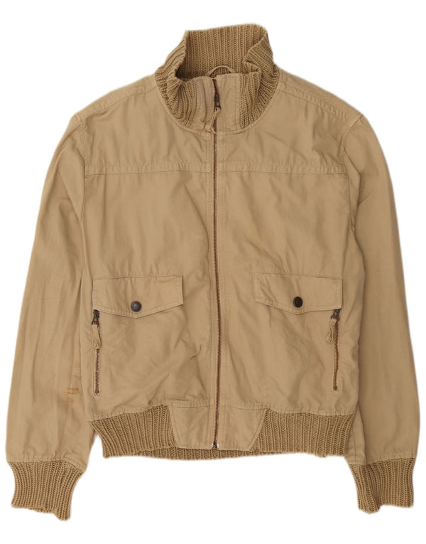 Męska kurtka bomberka Zara UK 42 XL, beżowa, bawełniana