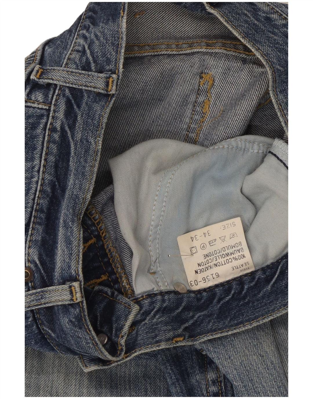 Męskie jeansy Lee Seattle Straight W34 L27 Niebieskie bawełniane