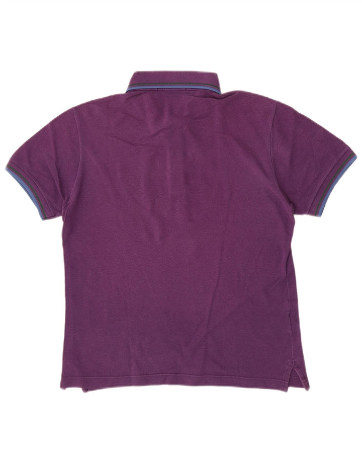 Męska koszulka polo Fred Perry, mała, fioletowa, bawełniana w paski