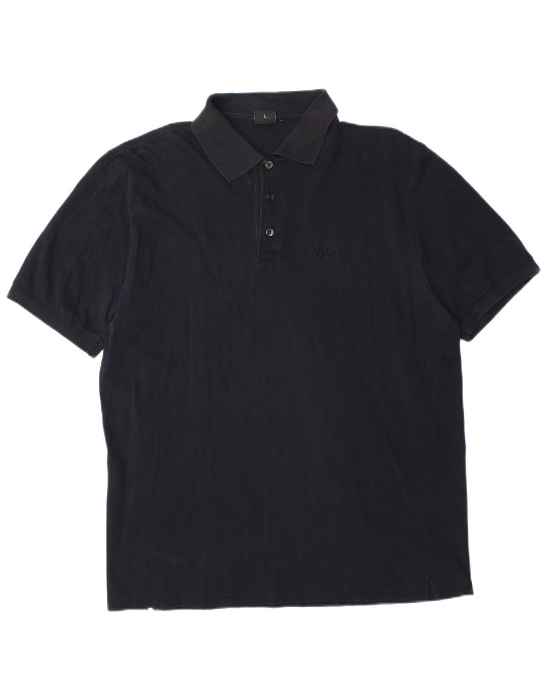 Męska koszulka polo Hugo Boss, duża, granatowa, bawełniana