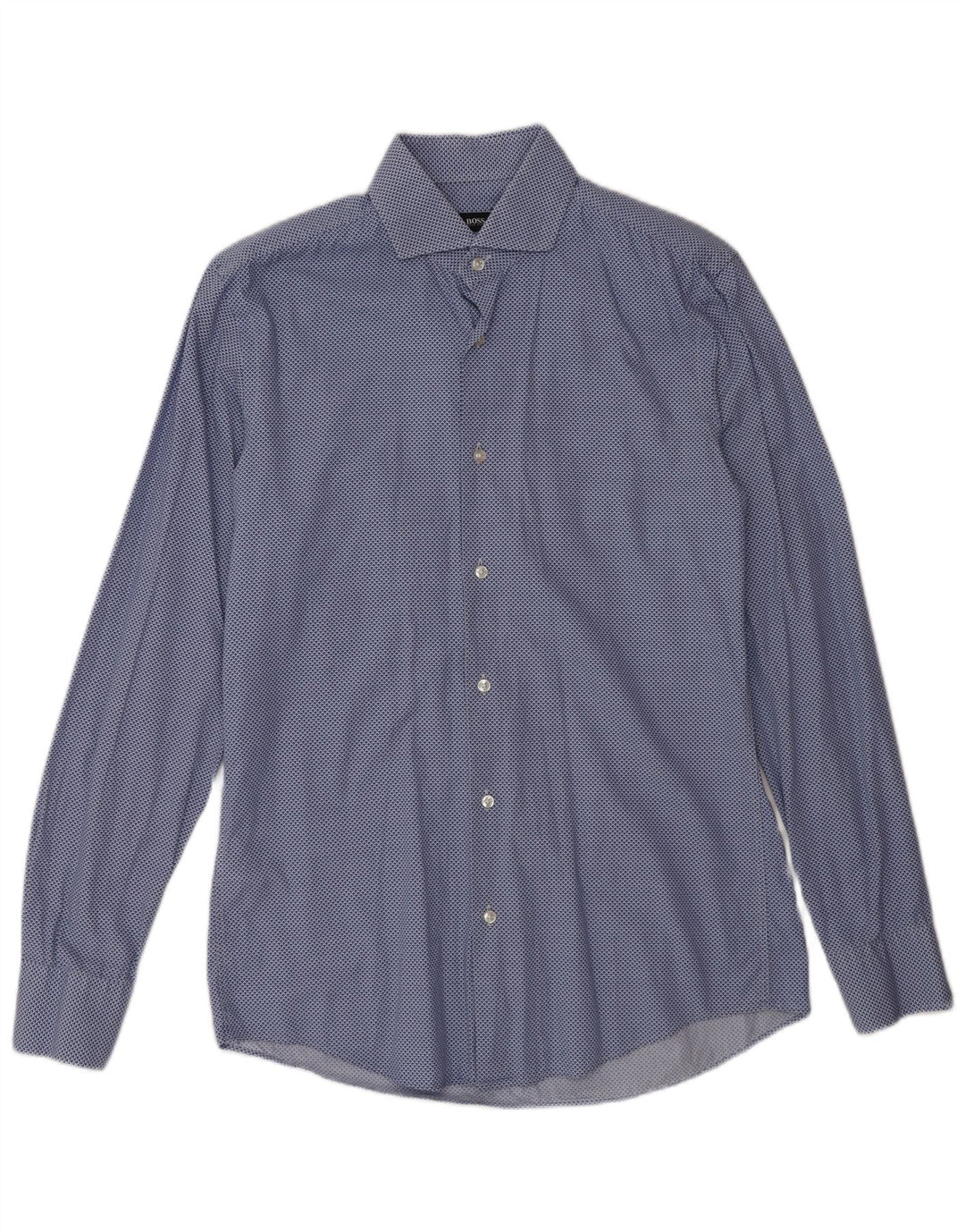 Koszula męska Hugo Boss Slim Fit rozmiar 38 15 Średnio niebieska bawełniana w cętki