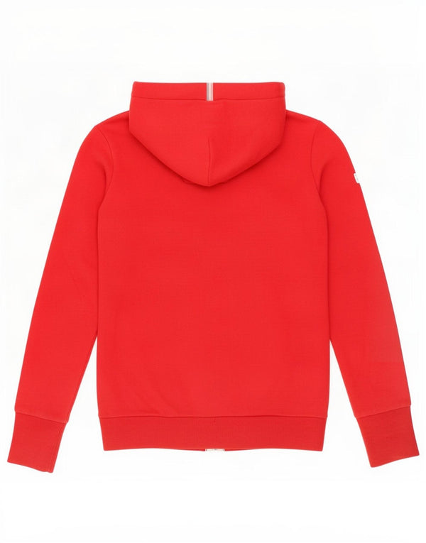 Superdry Womens Zip Hoodie Sweater UK 10 Small Red Polyester