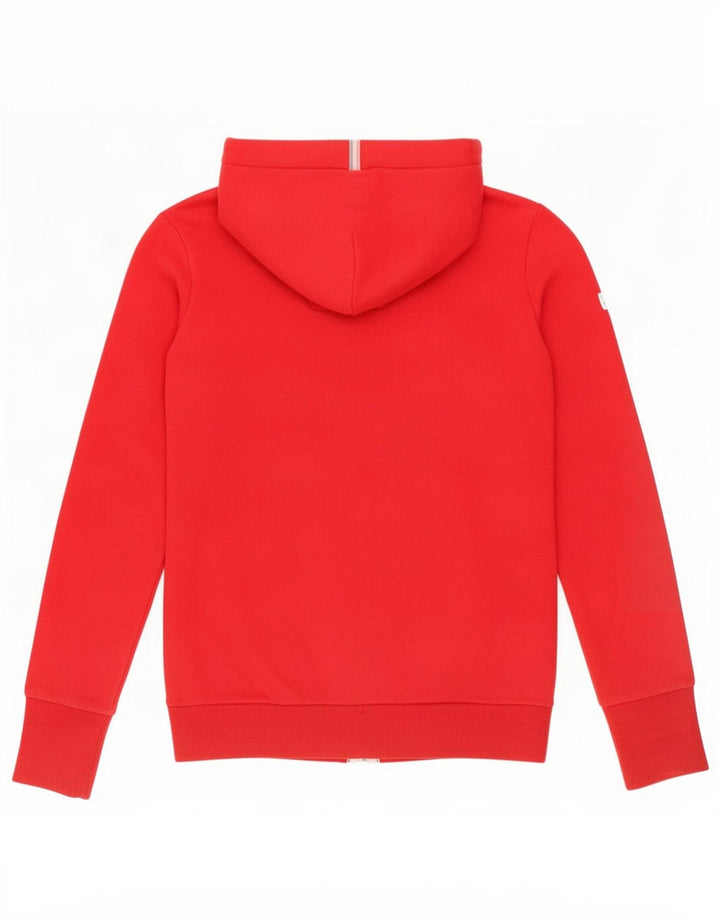 Damski sweter z kapturem i zamkiem Superdry UK 10, mały, czerwony poliester