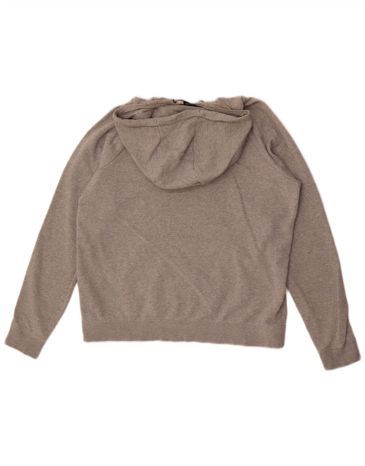 Męska bluza z kapturem Nike, średnia, szara, bawełniana nakrapiana