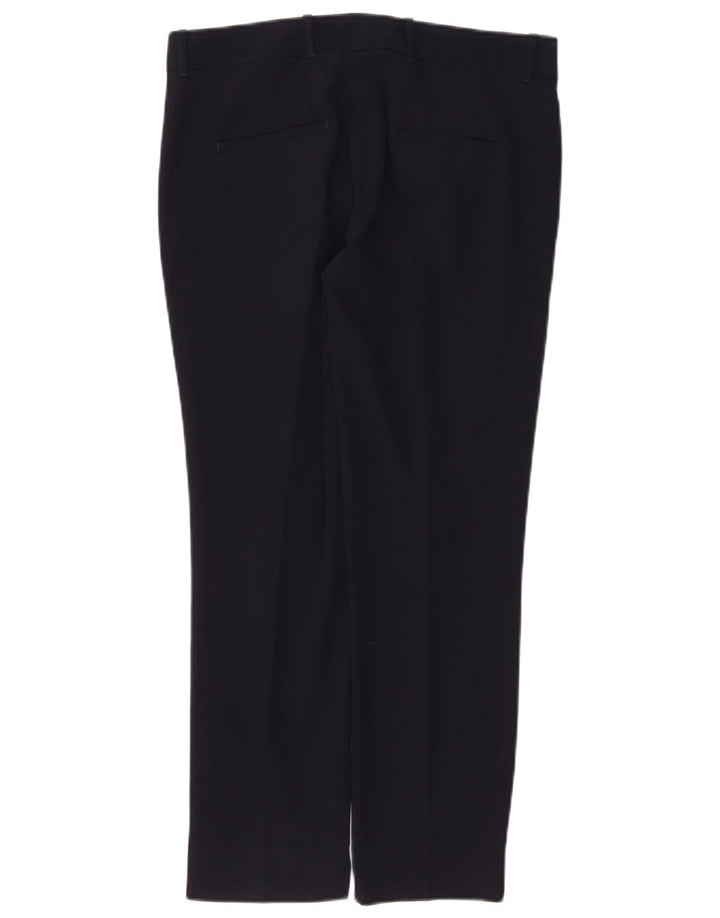Damskie spodnie garniturowe Zara, średnie W28 L26, granatowe, poliestrowe