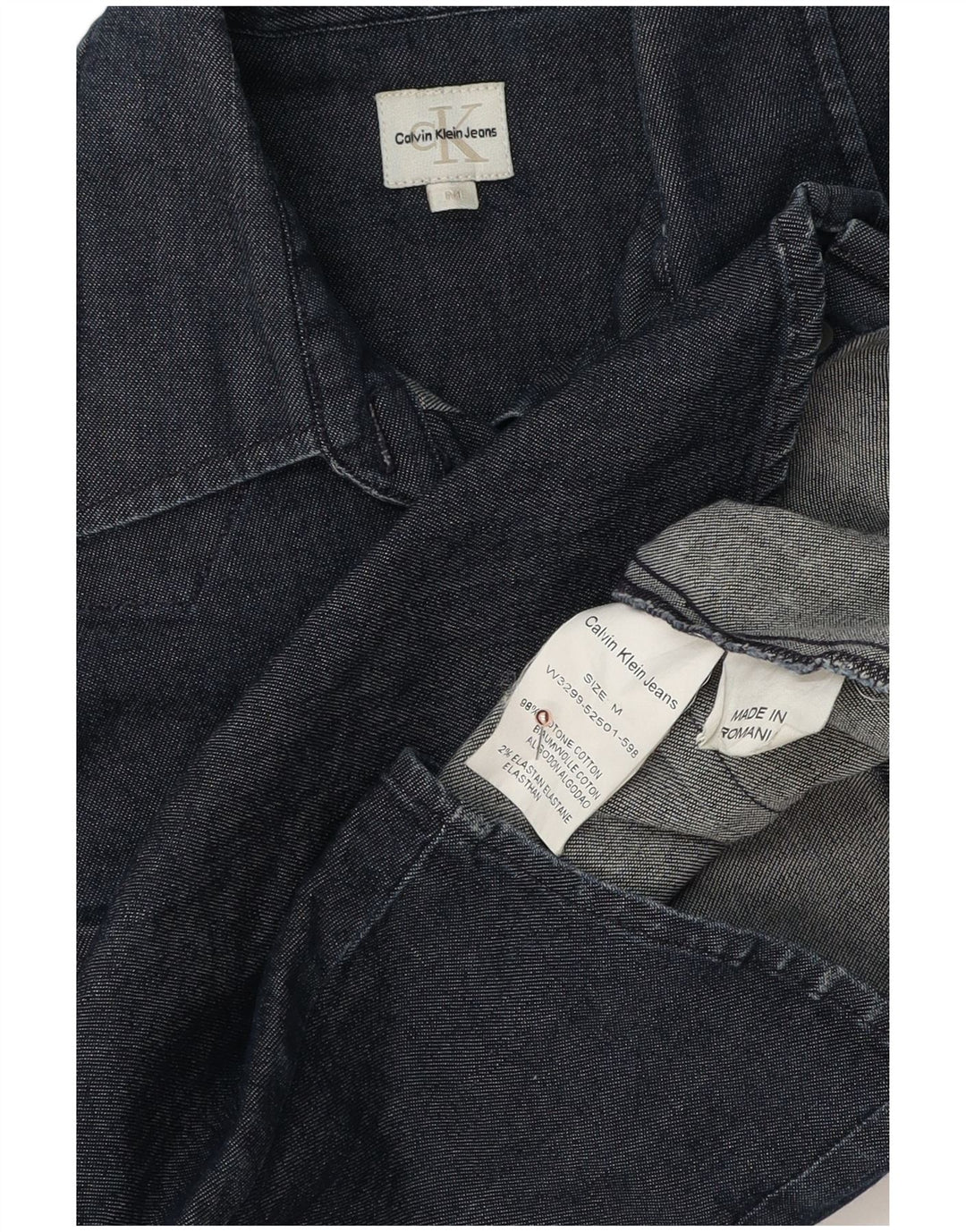 Damska koszula dżinsowa CALVIN KLEIN JEANS UK 12, średnia, granatowa, bawełniana