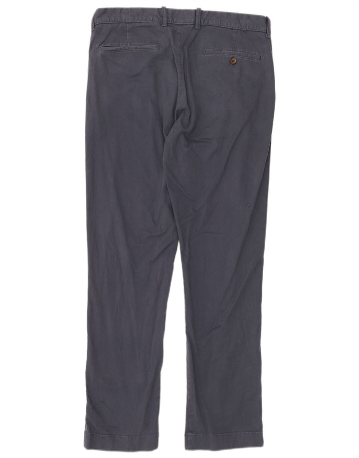 Spodnie męskie J. CREW Flex Straight Chino W33 L32 Granatowa bawełna