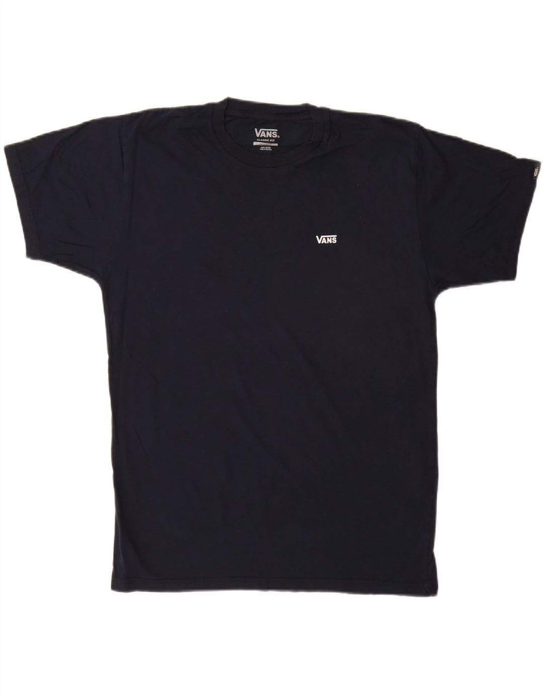 T-shirt męski Vans o klasycznym kroju, średni, granatowy, bawełniany