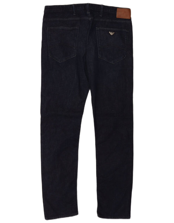 Męskie jeansy Armani Slim W36 L34 Granatowa bawełna