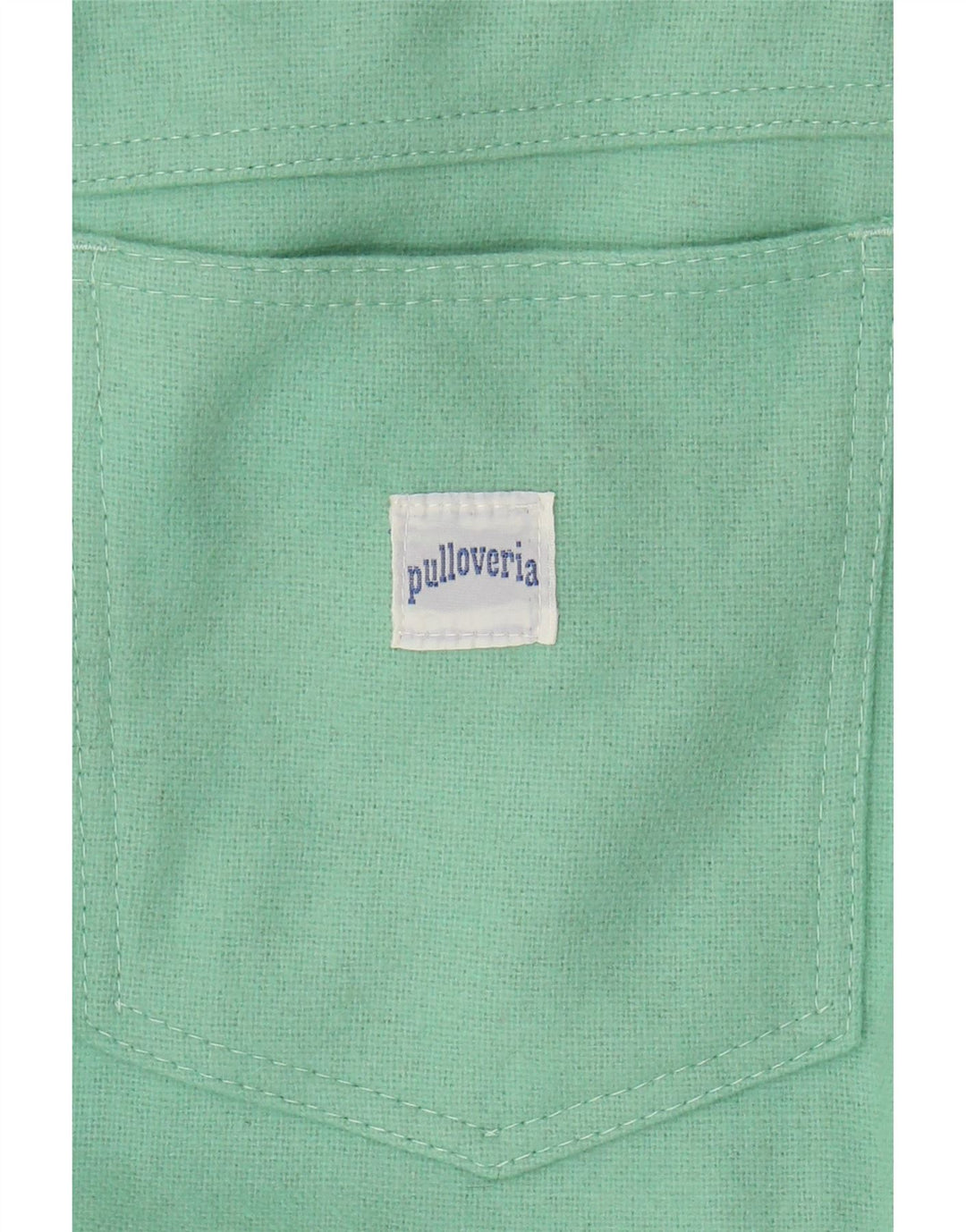 PULLOVERIA Womens Tapered Casual Trousers IT 44 Medium W28 L30 Green Wool Vintage Pulloveria and Second-Hand Pulloveria from Messina Hembry 