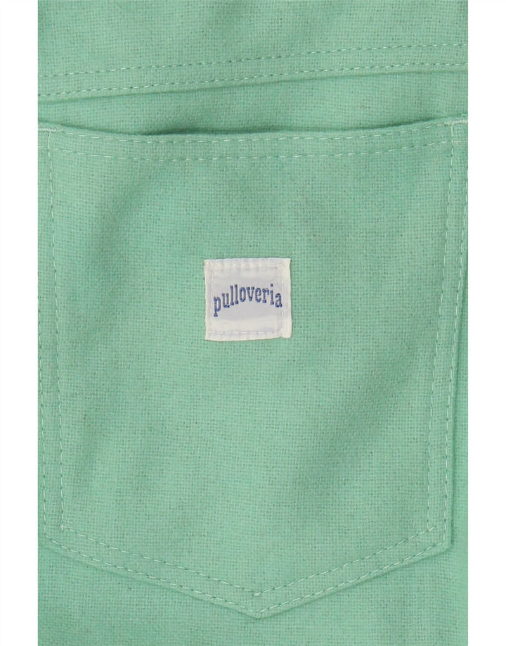 PULLOVERIA Womens Tapered Casual Trousers IT 44 Medium W28 L30 Green Wool Vintage Pulloveria and Second-Hand Pulloveria from Messina Hembry 