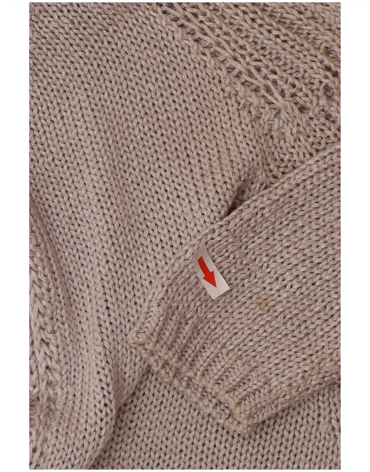 Sweter damski Zara z dekoltem w kształcie litery V, UK 14, średni szary