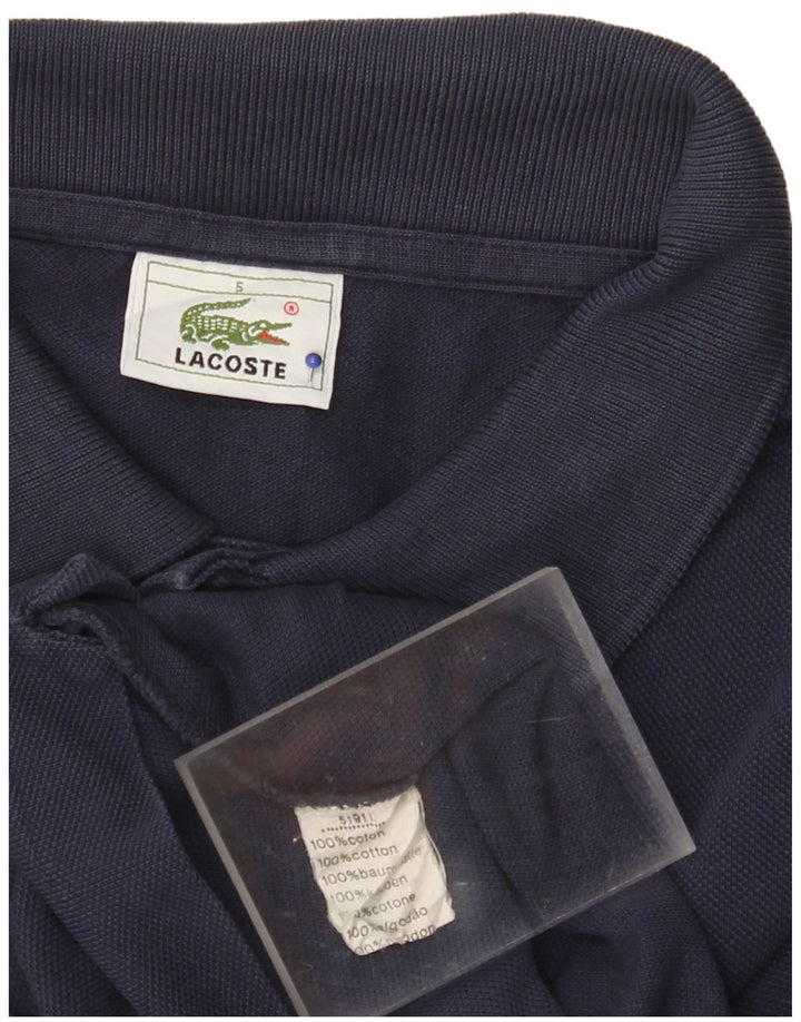 Męska koszulka polo LACOSTE, rozmiar 5, duża, granatowa, bawełniana